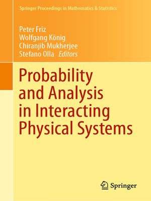 cover image of Probability and Analysis in Interacting Physical Systems